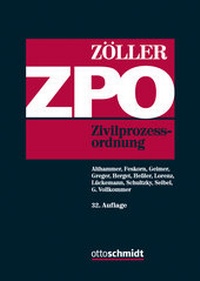Abbildung von: Zivilprozessordnung: ZPO - Otto Schmidt Verlag