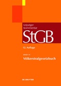 Cover: Strafgesetzbuch. Leipziger Kommentar / V&ouml;lkerstrafgesetzbuch - De Gruyter