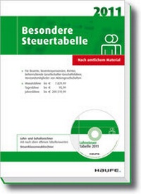 Abbildung von: Besondere Steuertabelle 2011 - Haufe-Lexware