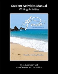 Enlarge image Cover: Writing Activities from eStudent Activities for !Anda! Curso elemental - Pearson