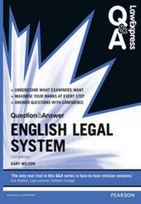 Enlarge image Cover: Law Express Question and Answer: English Legal System 2nd edn - Pearson Education Limited