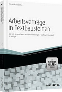 Abbildung von: Arbeitsverträge in Textbausteinen - Haufe-Lexware