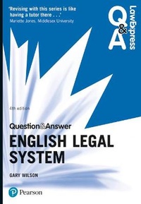 Enlarge image Cover: Law Express Question and Answer: English Legal System - Pearson Education Limited