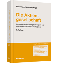 Abbildung von: Die Aktiengesellschaft - Haufe-Lexware