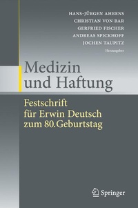 Abbildung von: Medizin und Haftung - Springer