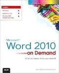 Cover: Microsoft Word 2010 On Demand - Que Corporation,U.S.