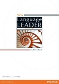 Cover: New Language Leader Elementary Coursebook - Pearson Longman