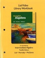 Cover: Lial Video Library Workbook for Intermediate Algebra - Pearson