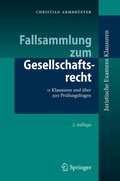 Abbildung von: Fallsammlung zum Gesellschaftsrecht - Springer