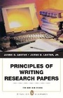 Cover: Principles of Writing Research Papers - Pearson