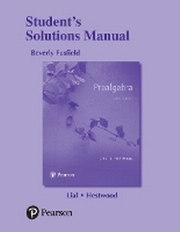 Enlarge image Cover: Student Solutions Manual for Prealgebra - Pearson