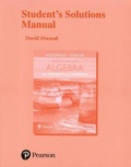 Cover: Student's Solutions Manual for Intermediate Algebra with Applications & Visualization - Pearson