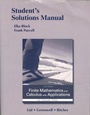 Cover: Student's Solutions Manual for Finite Mathematics and Calculus with Applications - Pearson