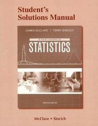 Enlarge image Cover: Student Solutions Manual for First Course in Statistics, A - Pearson