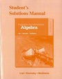 Cover: Student Solutions Manual for Beginning and Intermediate Algebra - Pearson