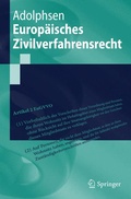Abbildung von: Europäisches Zivilverfahrensrecht - Springer