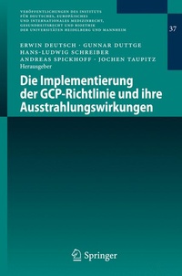Abbildung von: Die Implementierung der GCP-Richtlinie und ihre Ausstrahlungswirkungen - Springer
