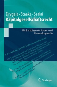 Abbildung von: Kapitalgesellschaftsrecht - Springer