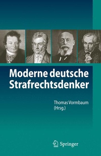 Enlarge image Cover: Moderne deutsche Strafrechtsdenker - Springer