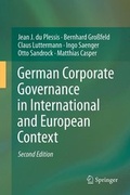 Cover: German Corporate Governance in International and European Context - Springer
