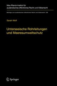 Abbildung von: Unterseeische Rohrleitungen und Meeresumweltschutz - Springer