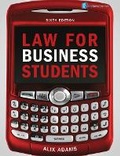 Cover: Law for Business Students - Pearson Longman