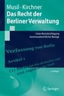 Cover: Das Recht der Berliner Verwaltung - Springer