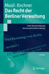 Abbildung von: Das Recht der Berliner Verwaltung - Springer