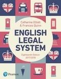 Cover: English Legal System - Pearson Education Limited