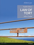 Cover: Law of Tort - Pearson Education Limited