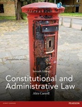 Cover: Constitutional and Administrative Law 7th edn - Pearson Education Limited