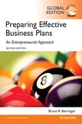 Cover: Preparing Effective Business Plans: An Entrepreneurial Approach, Global Edition - Pearson Education Limited
