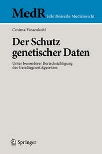Abbildung von: Der Schutz genetischer Daten - Springer