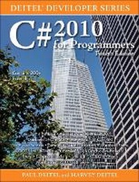 Enlarge image Cover: C# 2010 for Programmers - Prentice Hall
