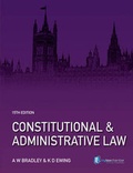 Cover: Constitutional and Administrative Law - Longman