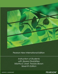 Enlarge image Cover: Instruction of Students with Severe Disabilities - Pearson Education Limited