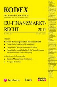 Abbildung von: KODEX EU-Finanzmarktrecht 2011 - Linde