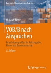Abbildung von: VOB/B nach Ansprüchen - Springer Gabler