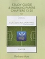 Cover: Study Guide & Working Papers for College Accounting - Pearson
