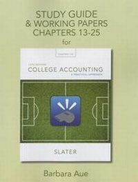 Enlarge image Cover: Study Guide & Working Papers for College Accounting - Pearson