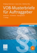 Cover: VOB-Musterbriefe f&uuml;r Auftraggeber - Springer Vieweg