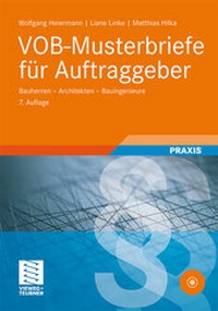 Enlarge image Cover: VOB-Musterbriefe für Auftraggeber - Springer Vieweg