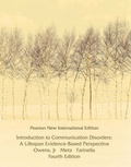 Cover: Introduction to Communication Disorders: Pearson New International Edition - Pearson Education Limited