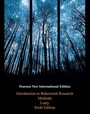 Cover: Introduction to Behavioral Research Methods - Pearson Education Limited