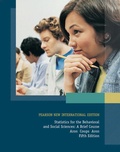 Cover: Statistics for The Behavioral and Social Sciences: A Brief Course - Pearson Education Limited