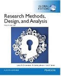 Cover: Research Methods, Design, and Analysis, Global Edition - Pearson Education Limited
