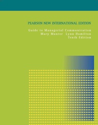 Enlarge image Cover: Guide to Managerial Communication - Pearson Education Limited