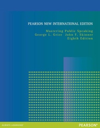 Enlarge image Cover: Mastering Public Speaking - Pearson Education Limited