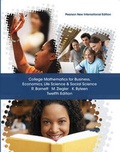 Cover: College Mathematics for Business, Economics, Life Sciences and Social Sciences: Pearson New International Edition - Pearson Education Limited
