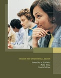 Cover: Essentials of Statistics: Pearson New International Edition - Pearson Education Limited